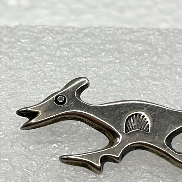 Roadrunner Pin Brooch Vintage Sterling Silver Tribal Vintage Pin - Picture 7 of 12